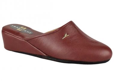 Παντόφλες γυναικείες | Δερμάτινες | Υφαντίδης | 110407 | Μπορντό - Υφαντίδης - 